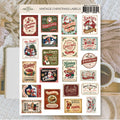 Vintage christmas labels -vinyylitarra-arkki