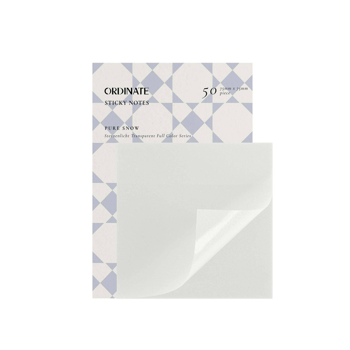 Läpinäkyvät muistilaput – Pure Snow