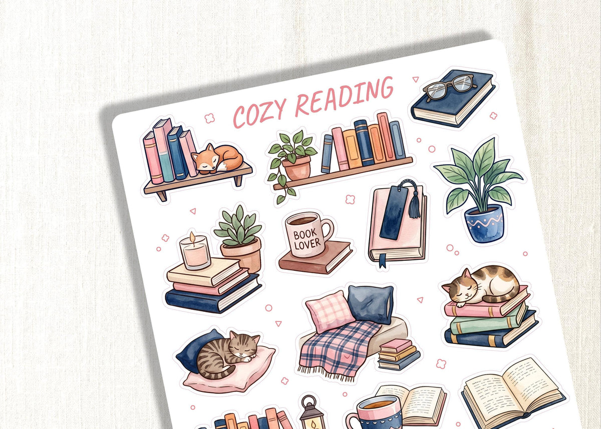 Cozy reading -tarra-arkki