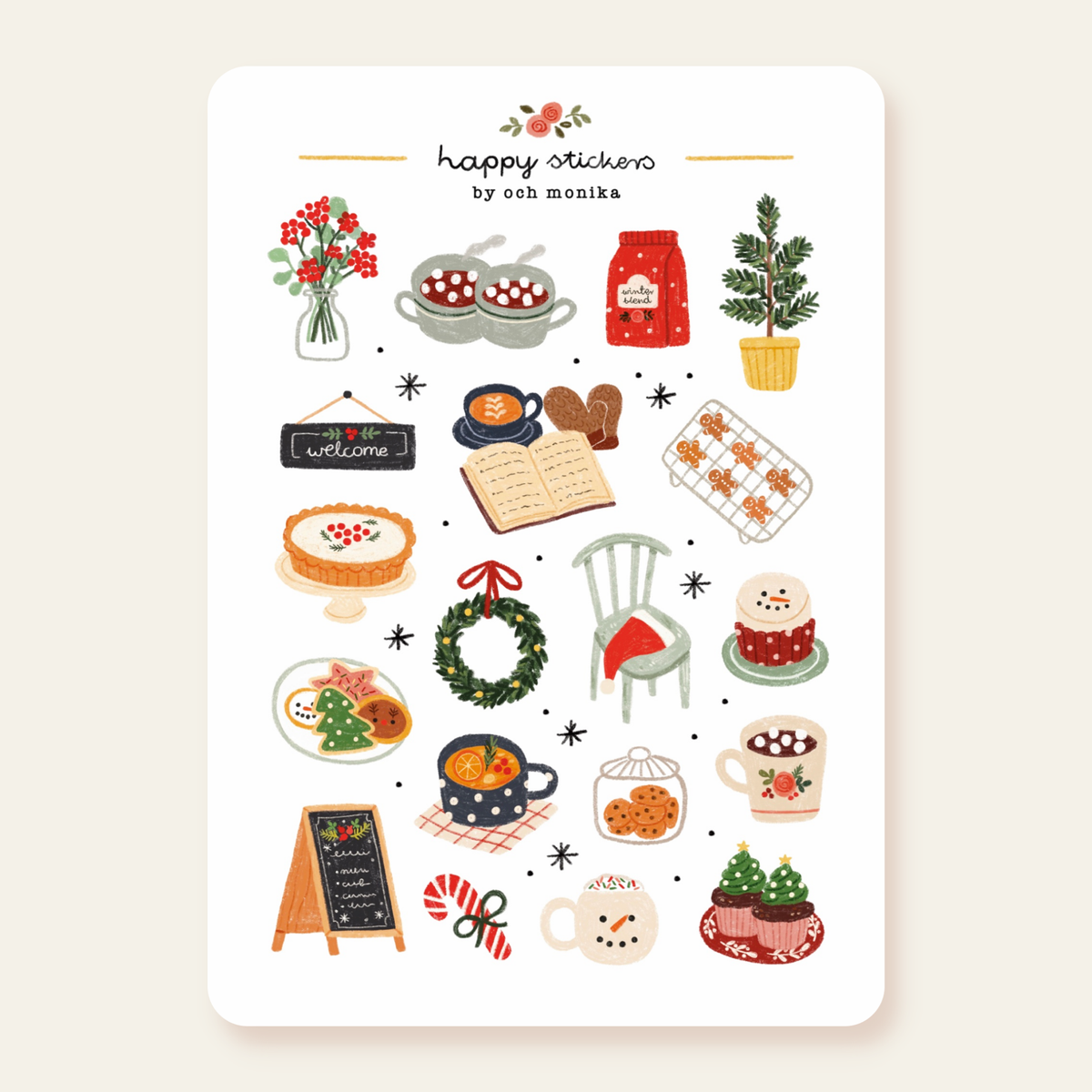 Winter Café -tarra-arkki