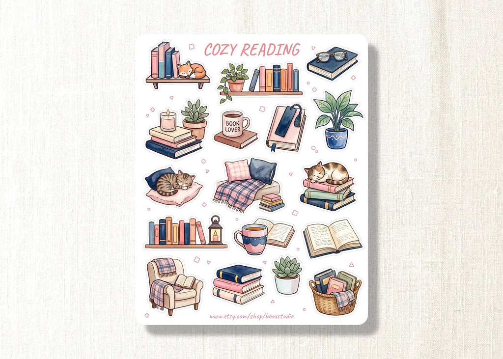 Cozy reading -tarra-arkki