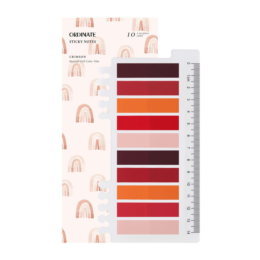 Muistilappusetti / sivumerkit – Crimson