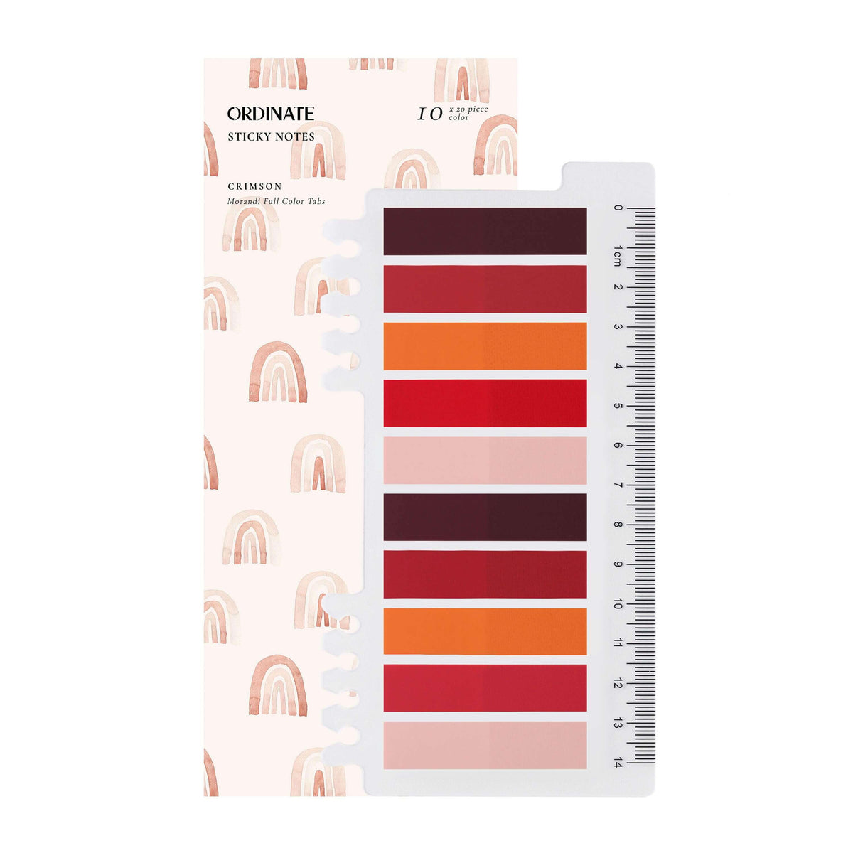 Muistilappusetti / sivumerkit – Crimson