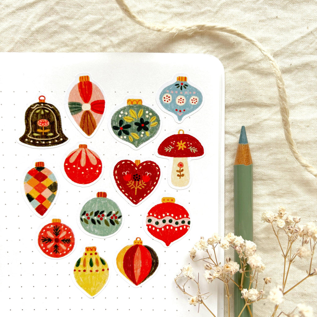 Christmas Baubles -tarra-arkki