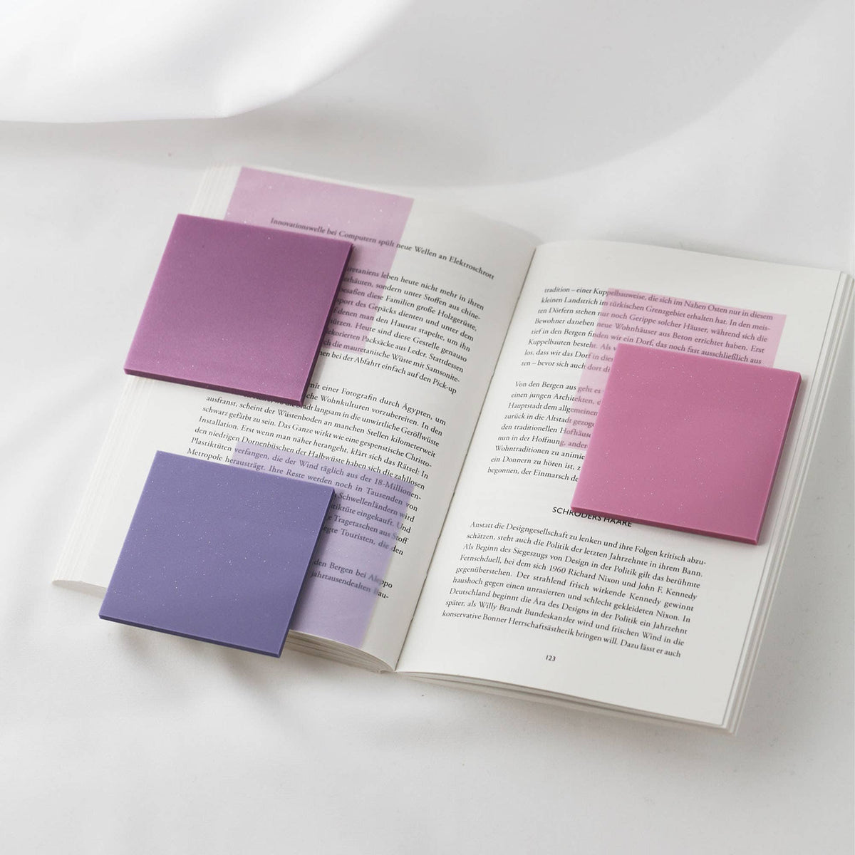 Läpinäkyvät muistilaput – Mist Violet