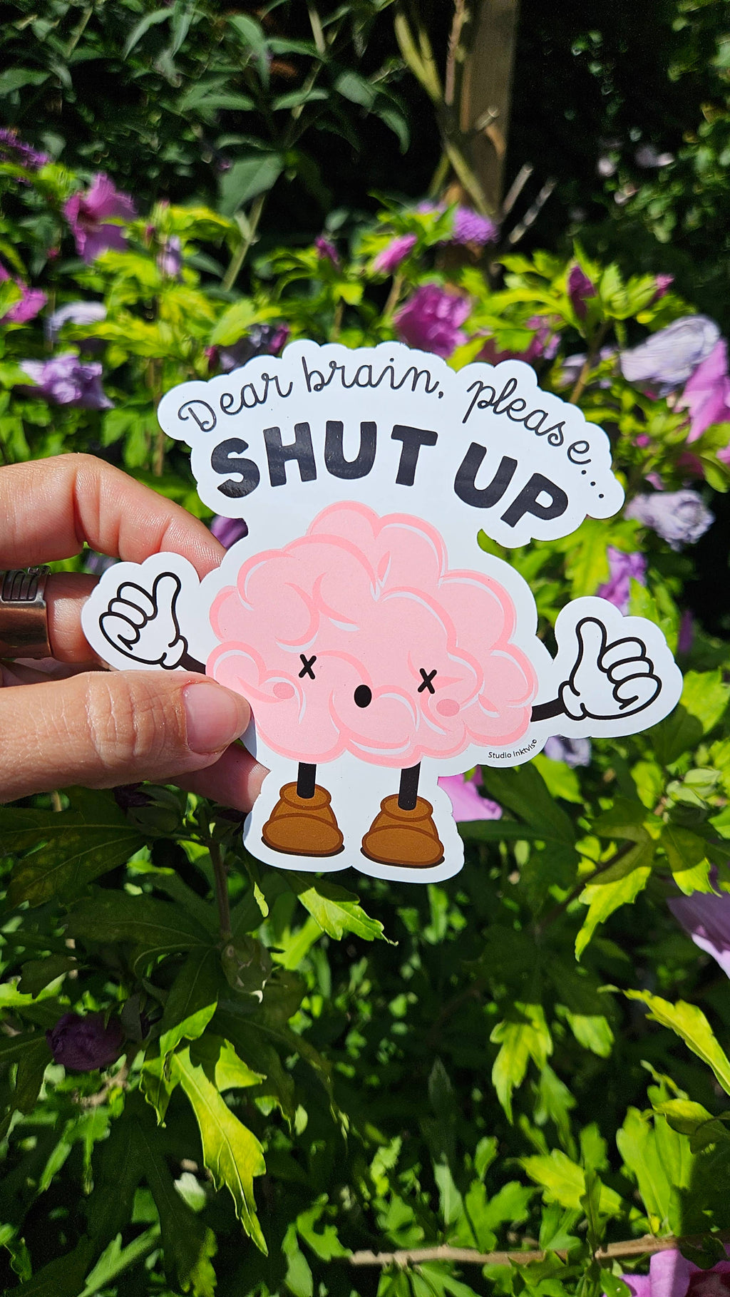 Dear Brain, please shut up -vinyylitarra