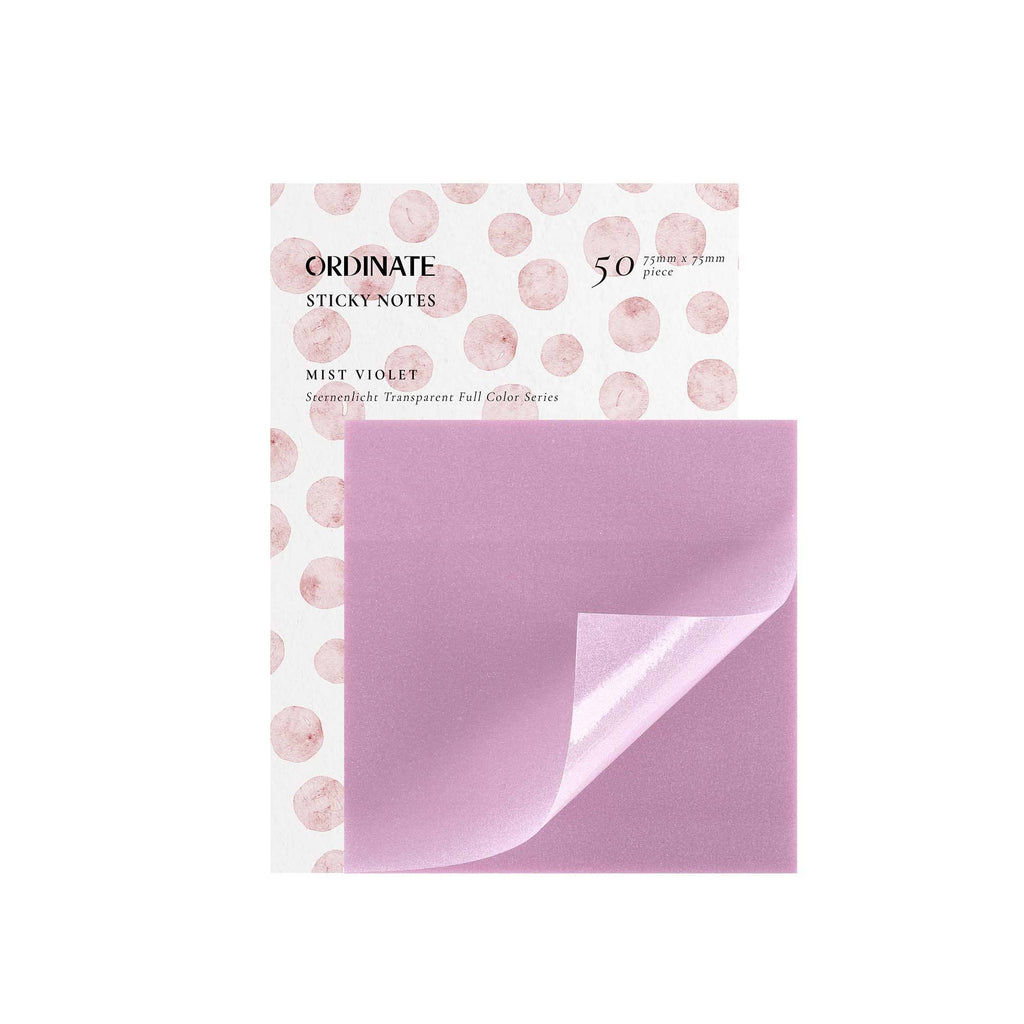 Läpinäkyvät muistilaput – Mist Violet