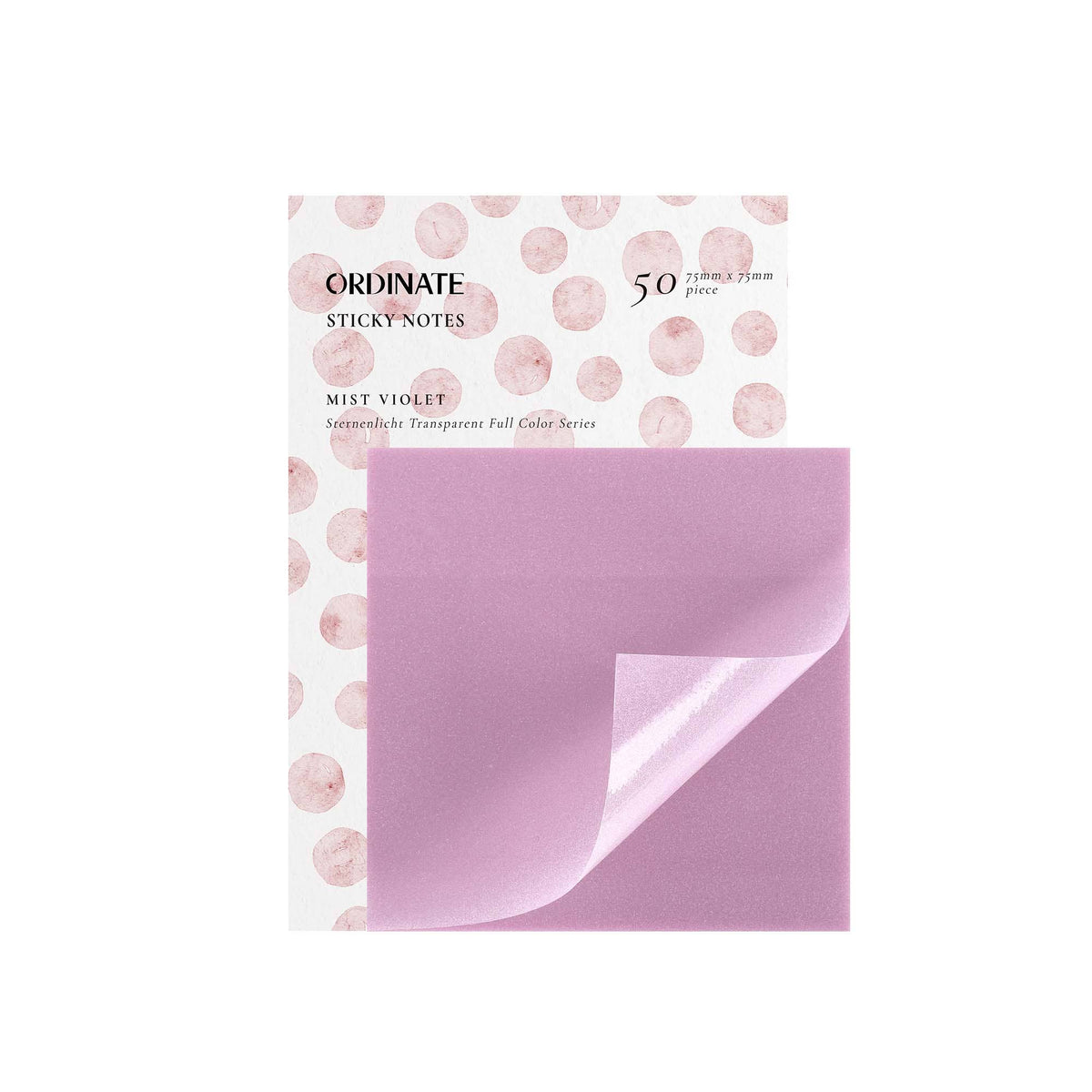 Läpinäkyvät muistilaput – Mist Violet