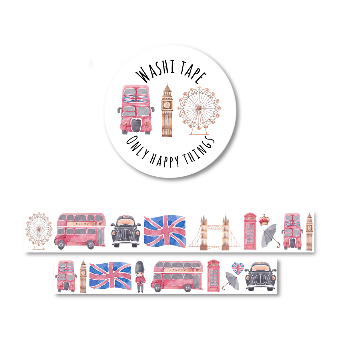 Let's go to London / Lontoo -washiteippi