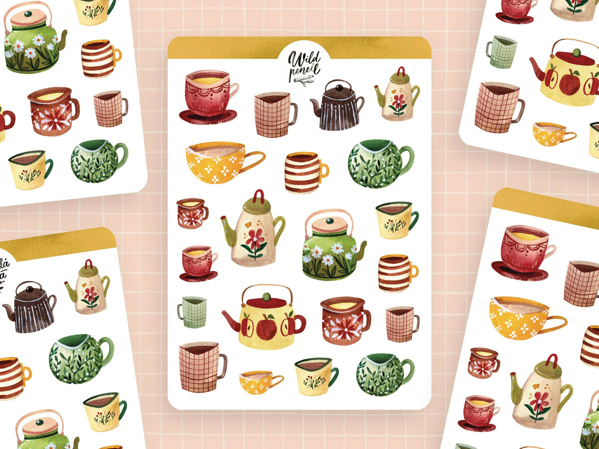 Autumn Mugs -tarra-arkki
