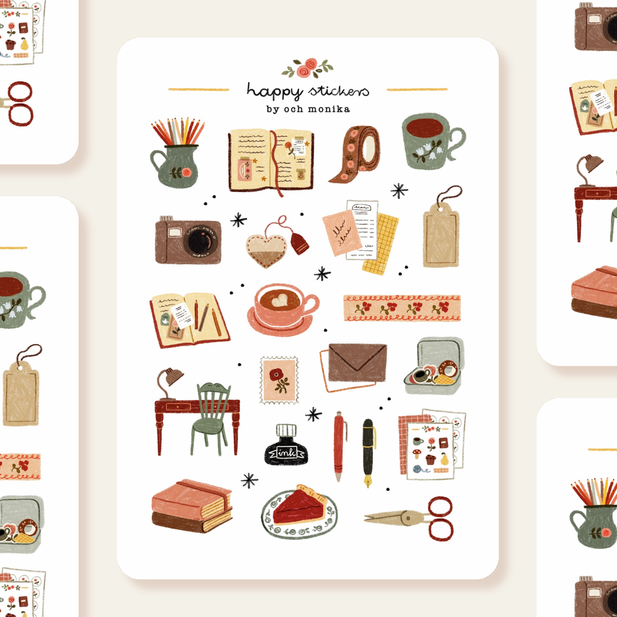 Cozy Journaling -tarra-arkki