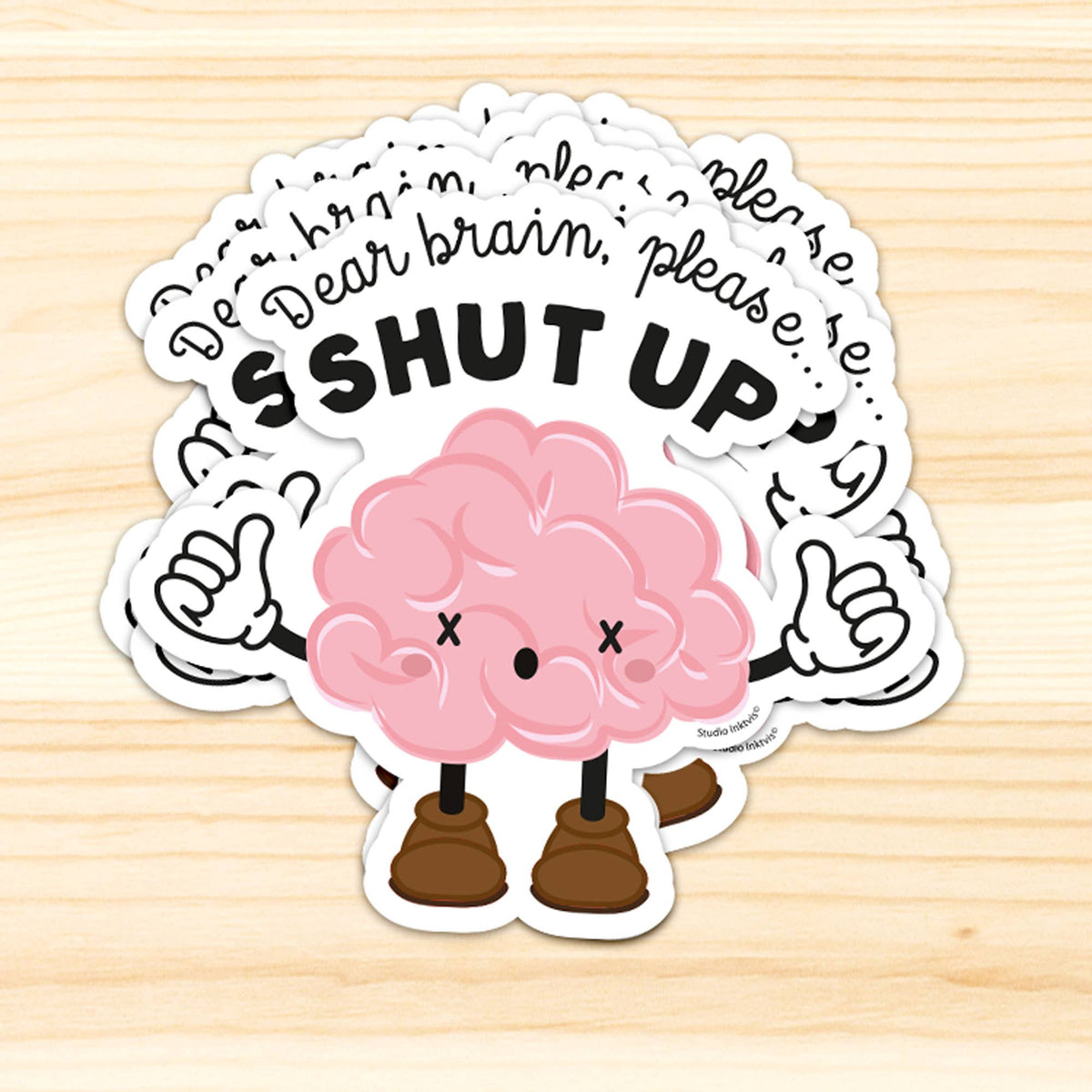 Dear Brain, please shut up -vinyylitarra