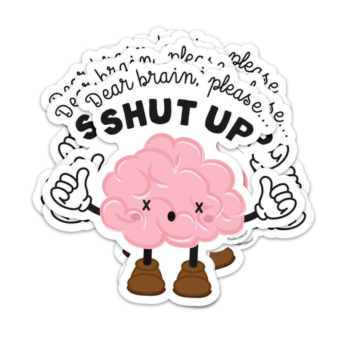Dear Brain, please shut up -vinyylitarra