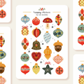 Christmas Baubles -tarra-arkki
