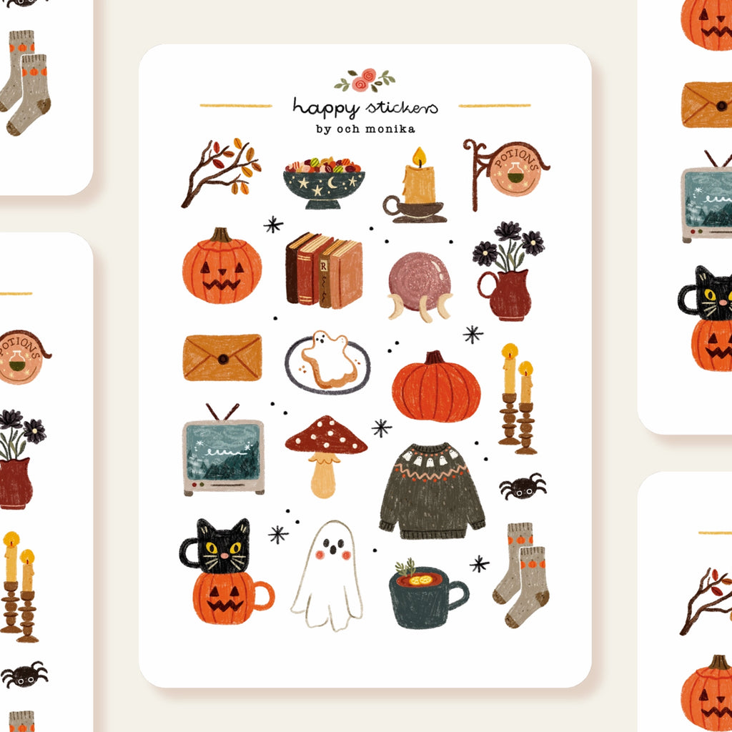Spooky Halloween -tarra-arkki