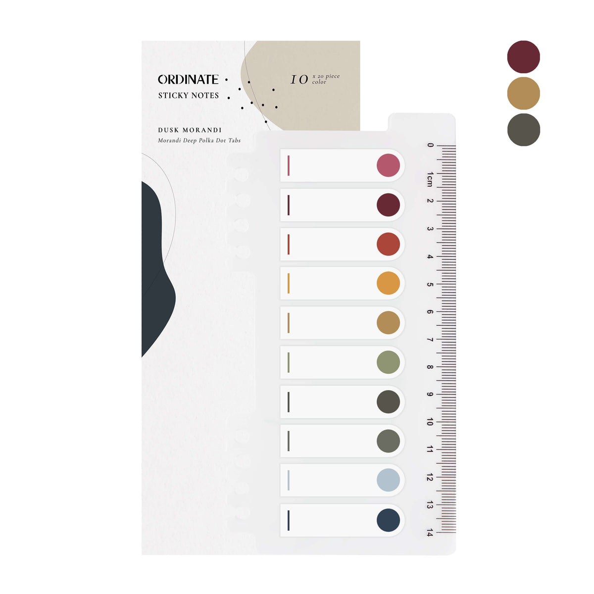 Muistilappusetti / sivumerkit – Dusk Morandi