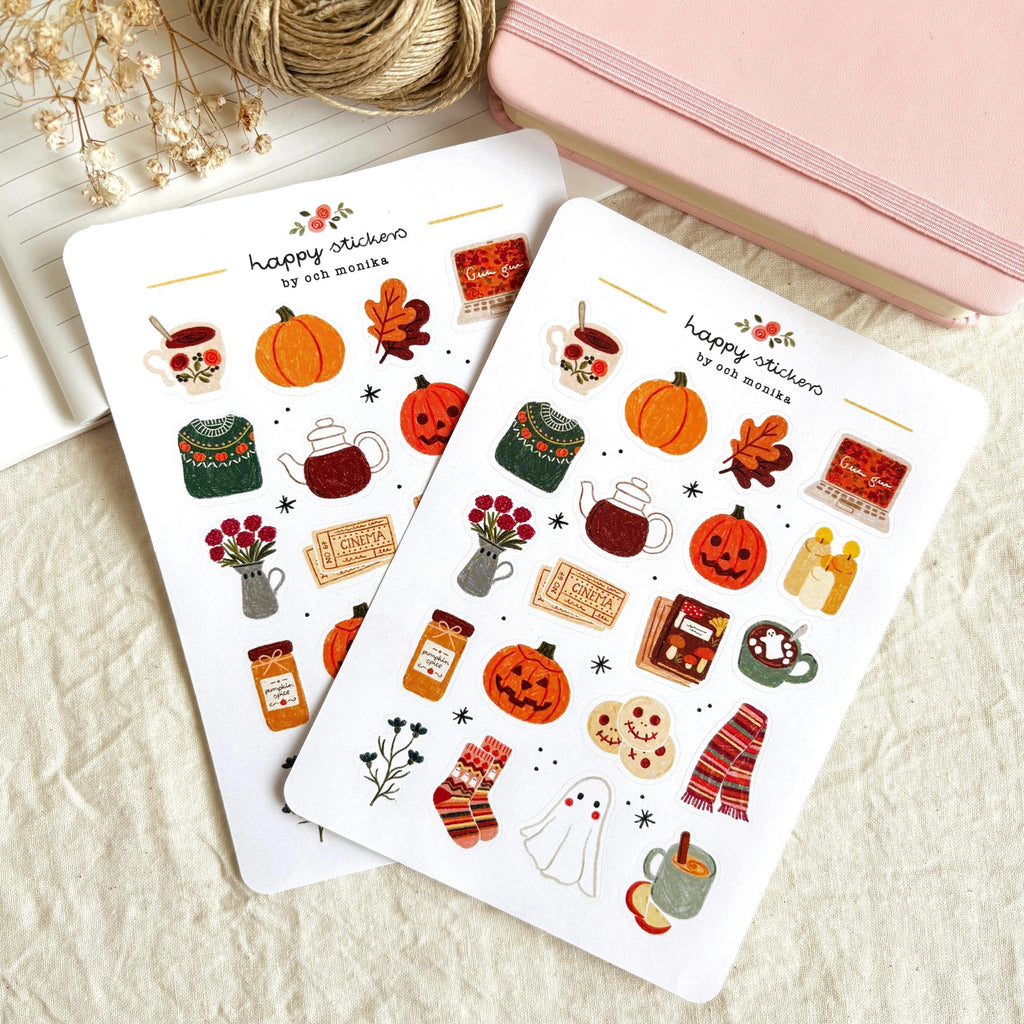 Cozy Halloween -tarra-arkki