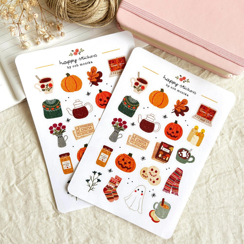 Cozy Halloween -tarra-arkki