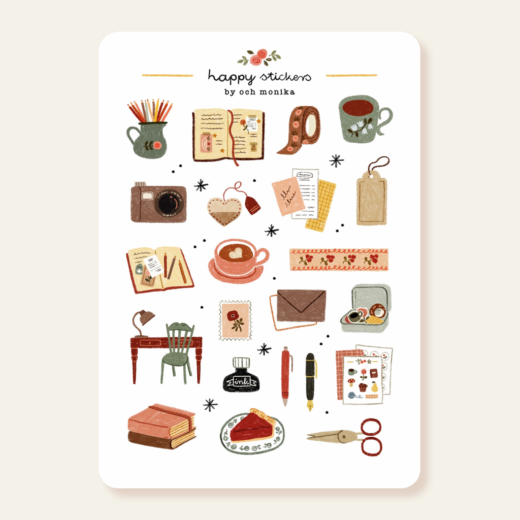 Cozy Journaling -tarra-arkki