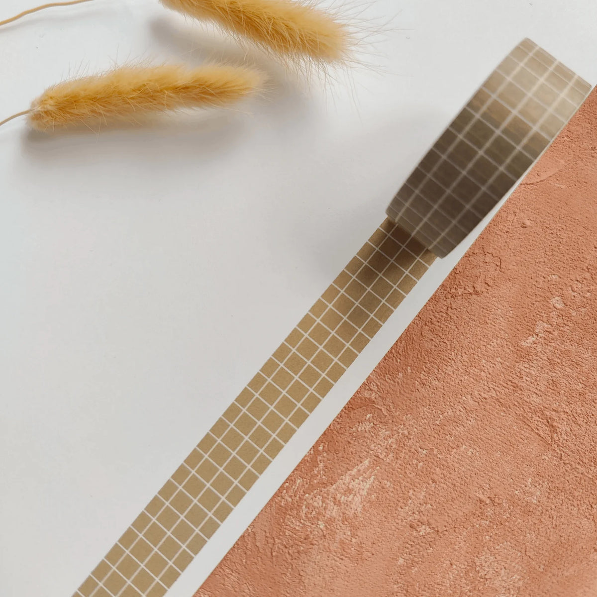 Beige ruudukko -washiteippi