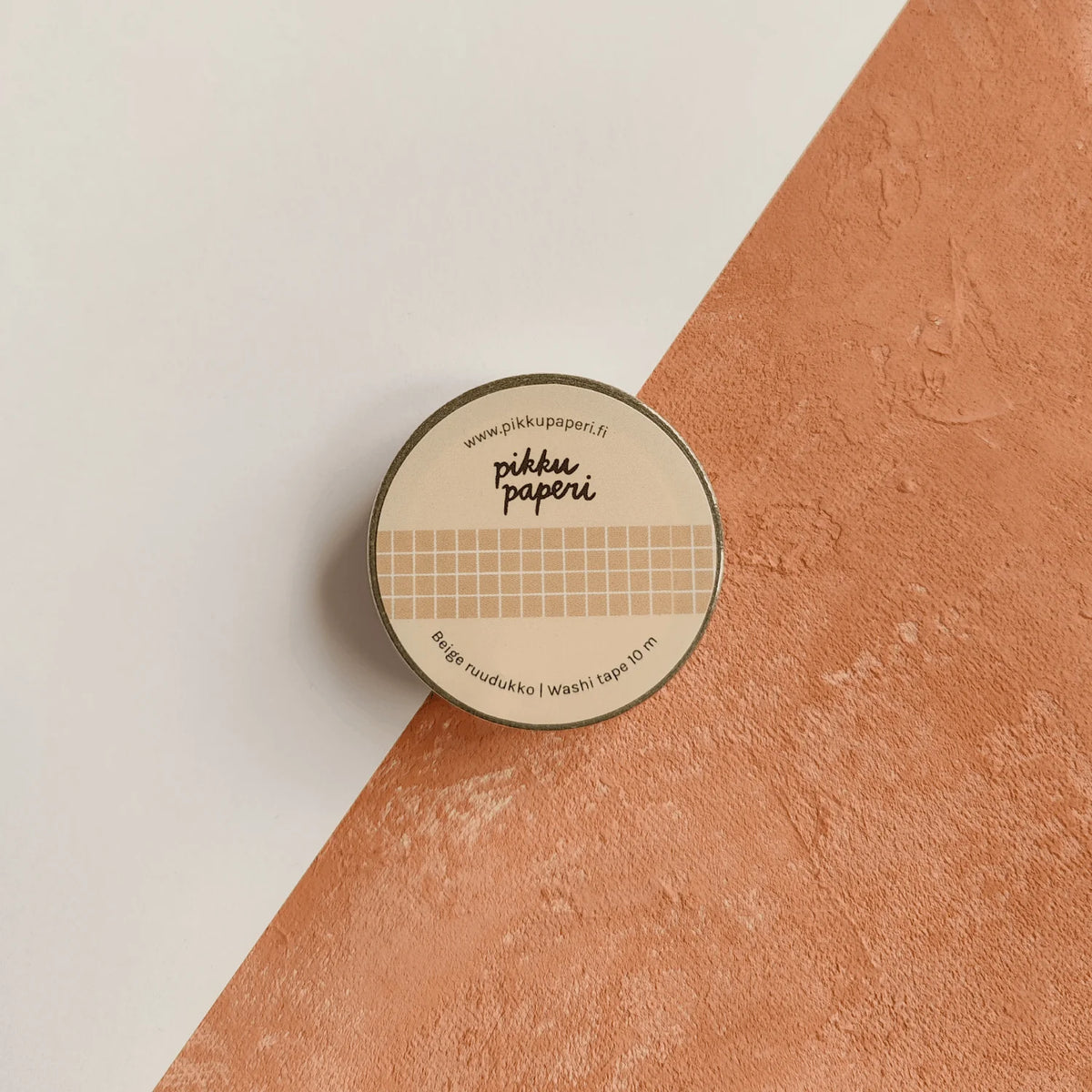 Beige ruudukko -washiteippi