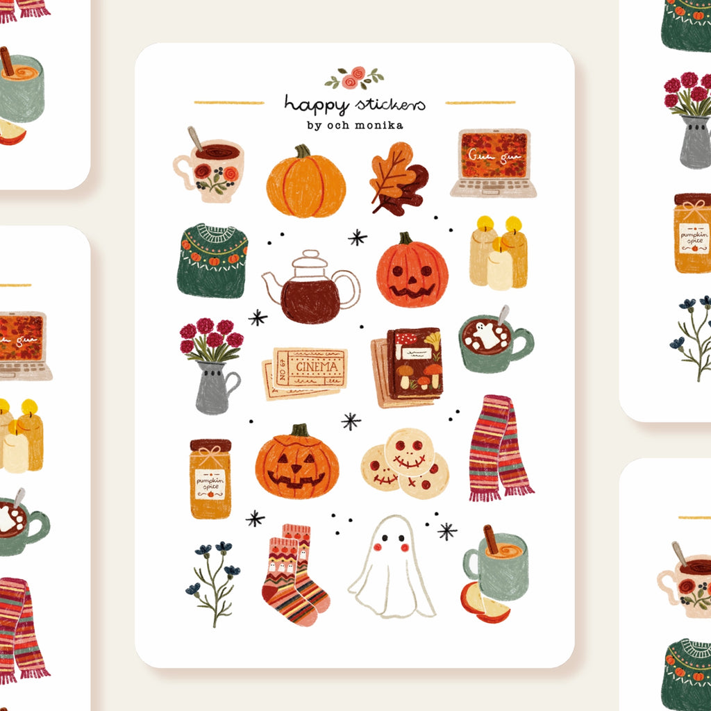 Cozy Halloween -tarra-arkki