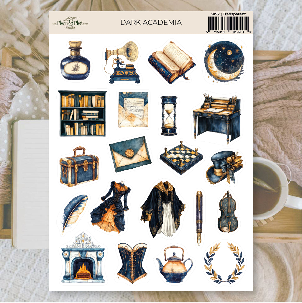 Dark academia -vinyylitarra-arkki