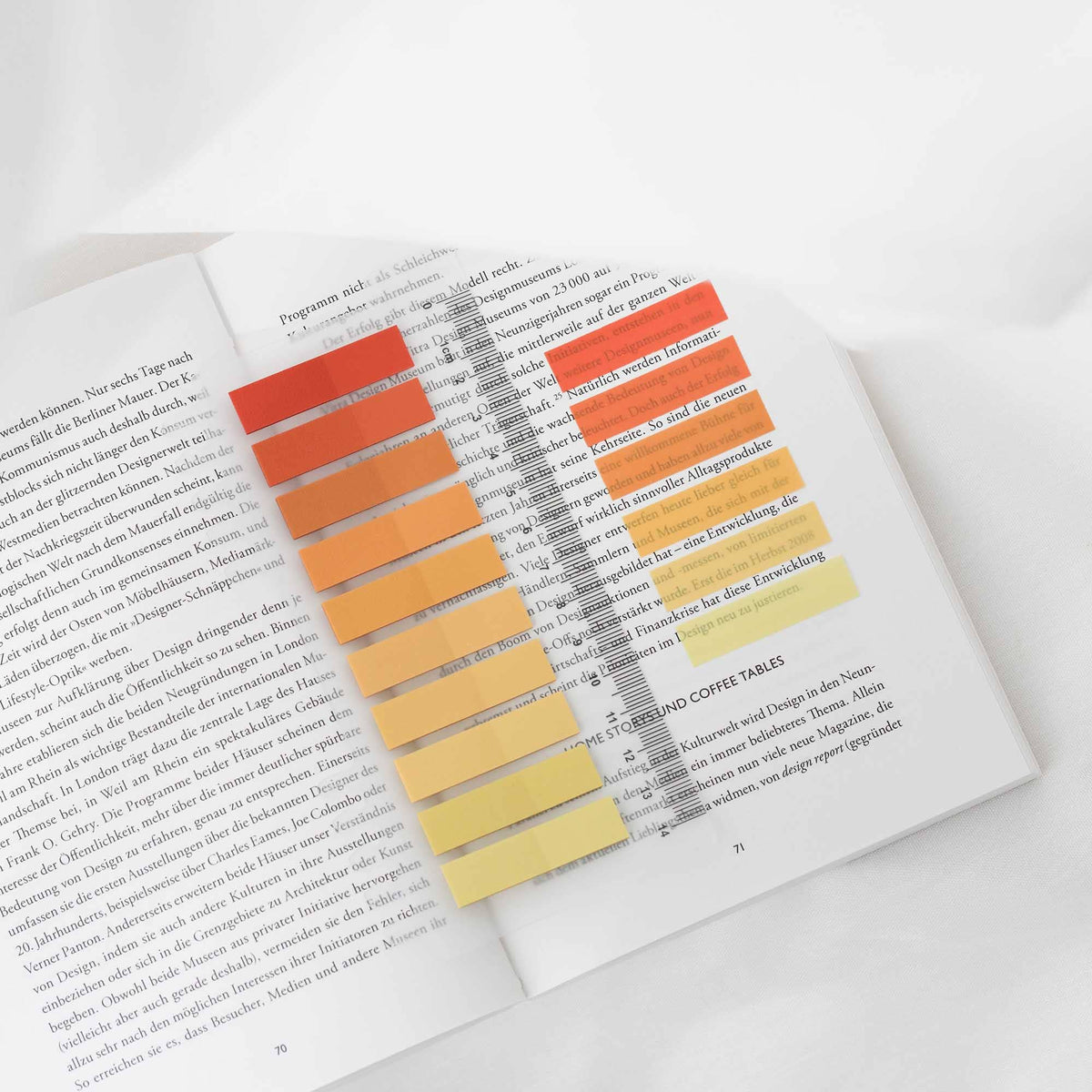 Muistilappusetti / sivumerkit – Tangerine Gold