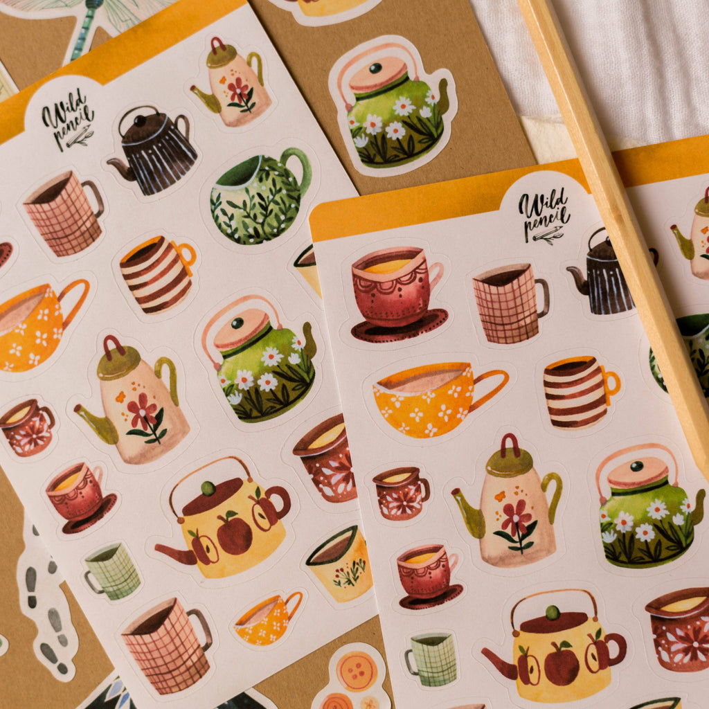 Autumn Mugs -tarra-arkki