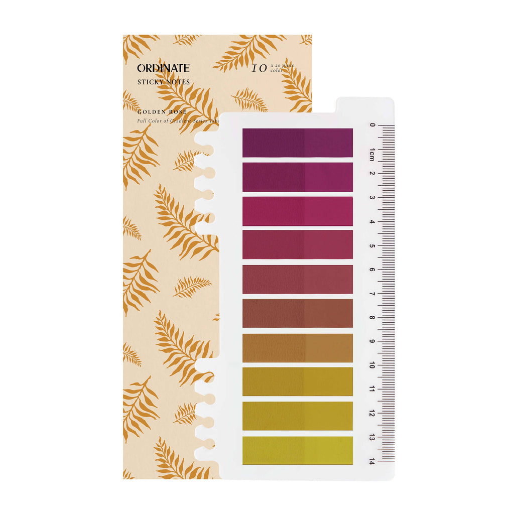 Muistilappusetti / sivumerkit – Golden Rose