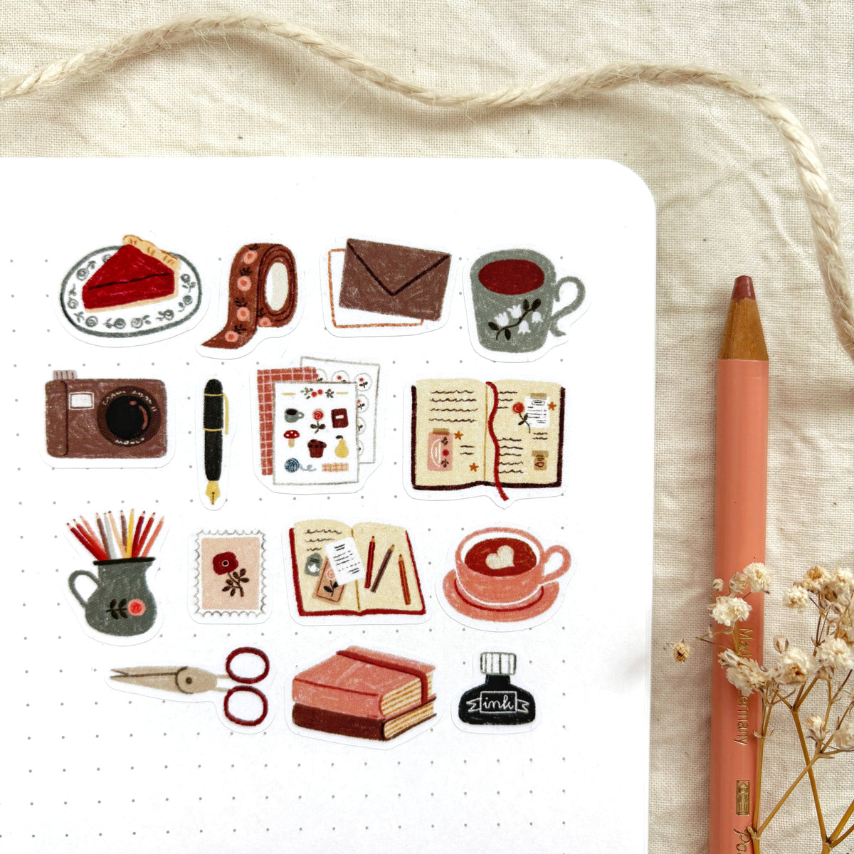Cozy Journaling -tarra-arkki