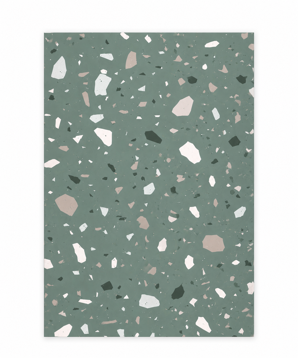 Terrazzo-vihko (vihreä, A5, ruudullinen)