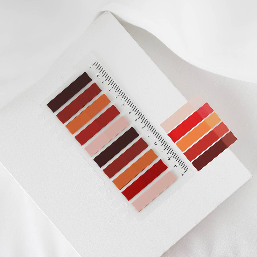 Muistilappusetti / sivumerkit – Crimson