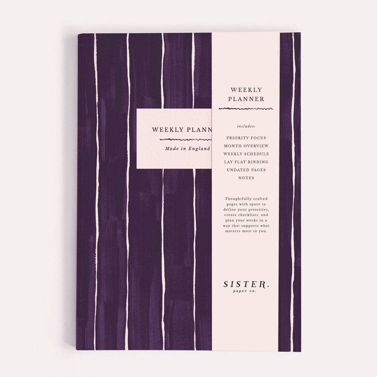 Pinstripe – Päiväämätön viikkokalenteri