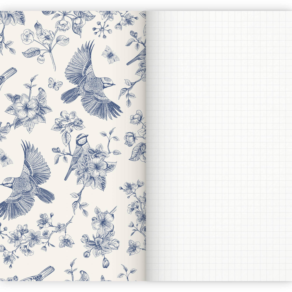 Flowers -vihko (A5, ruudullinen)